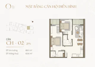 Mặt bằng căn hộ CH-02