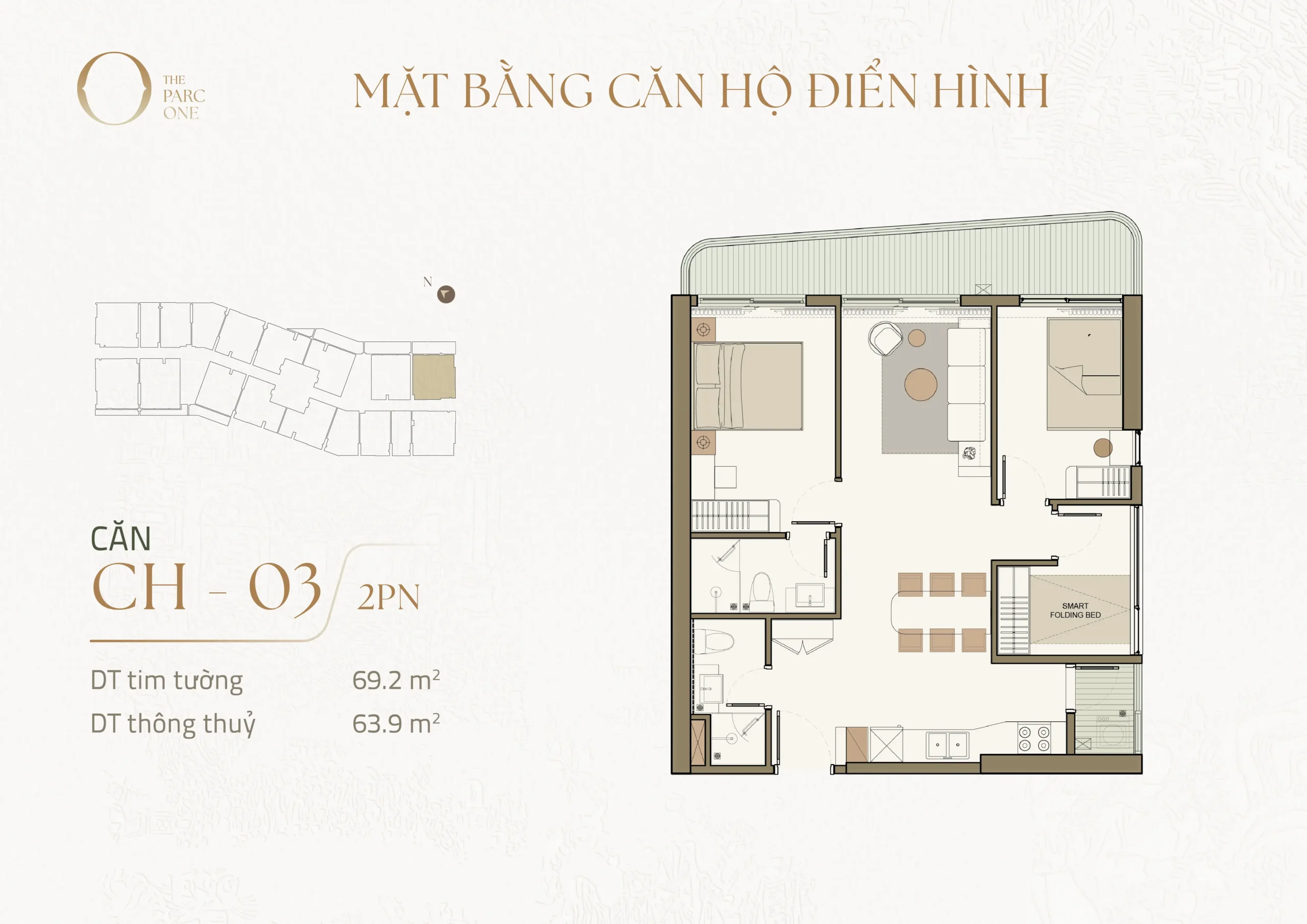 Mặt bằng căn hộ CH-03
