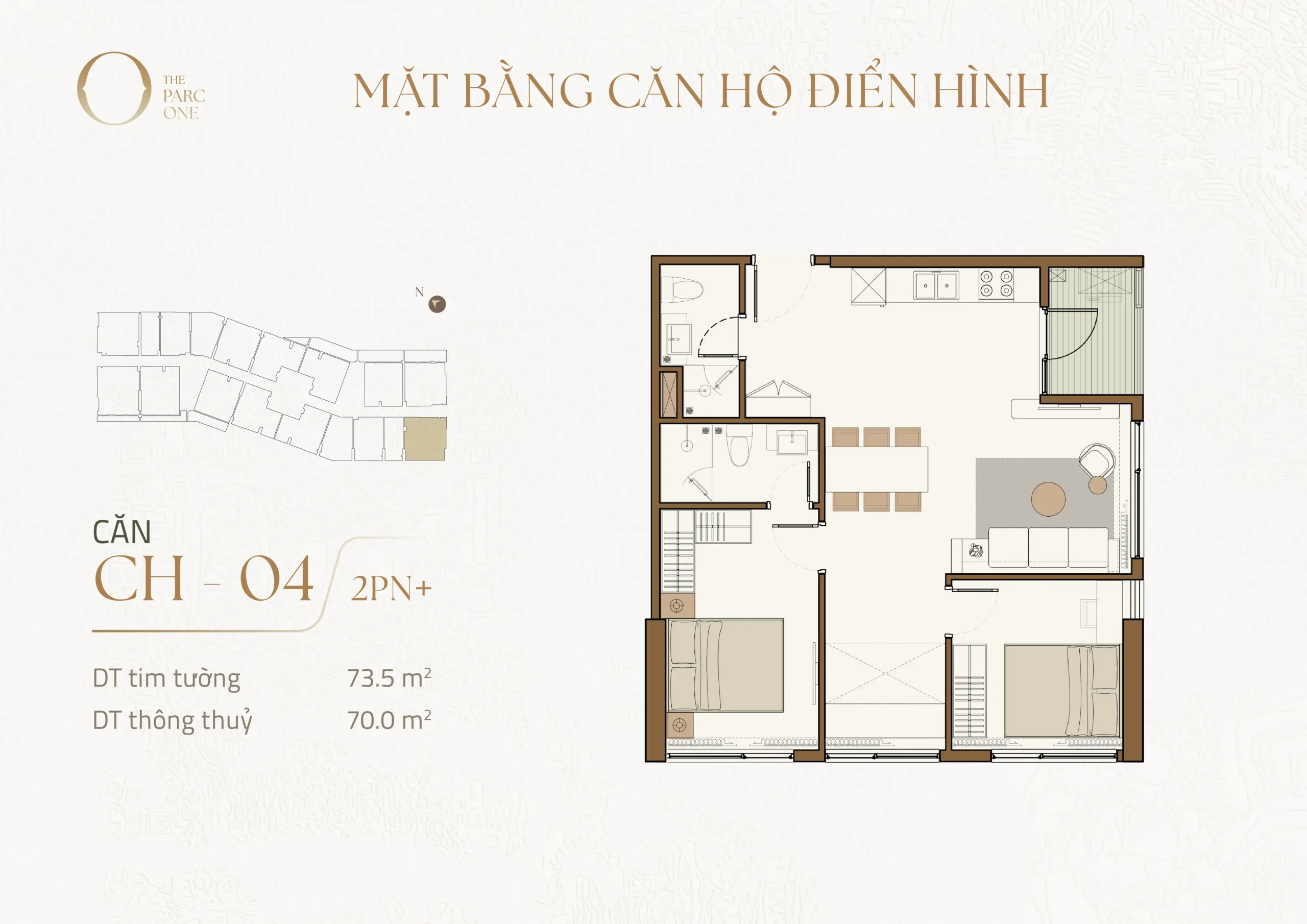 Mặt bằng căn hộ CH-04