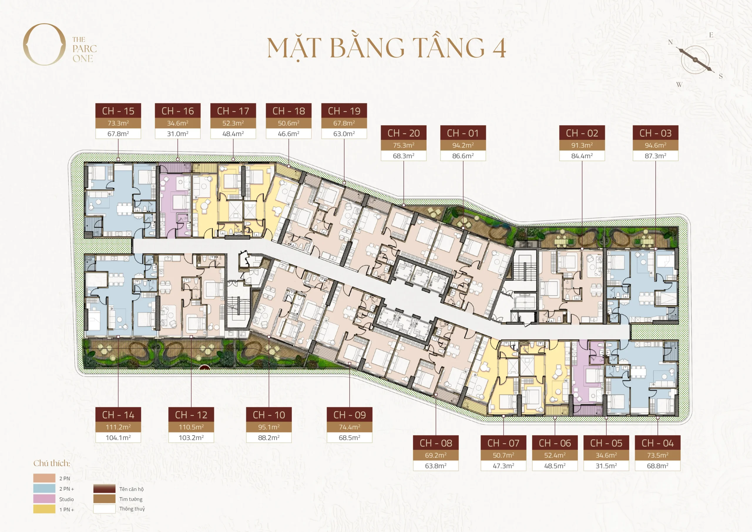 Mặt bằng tầng 4