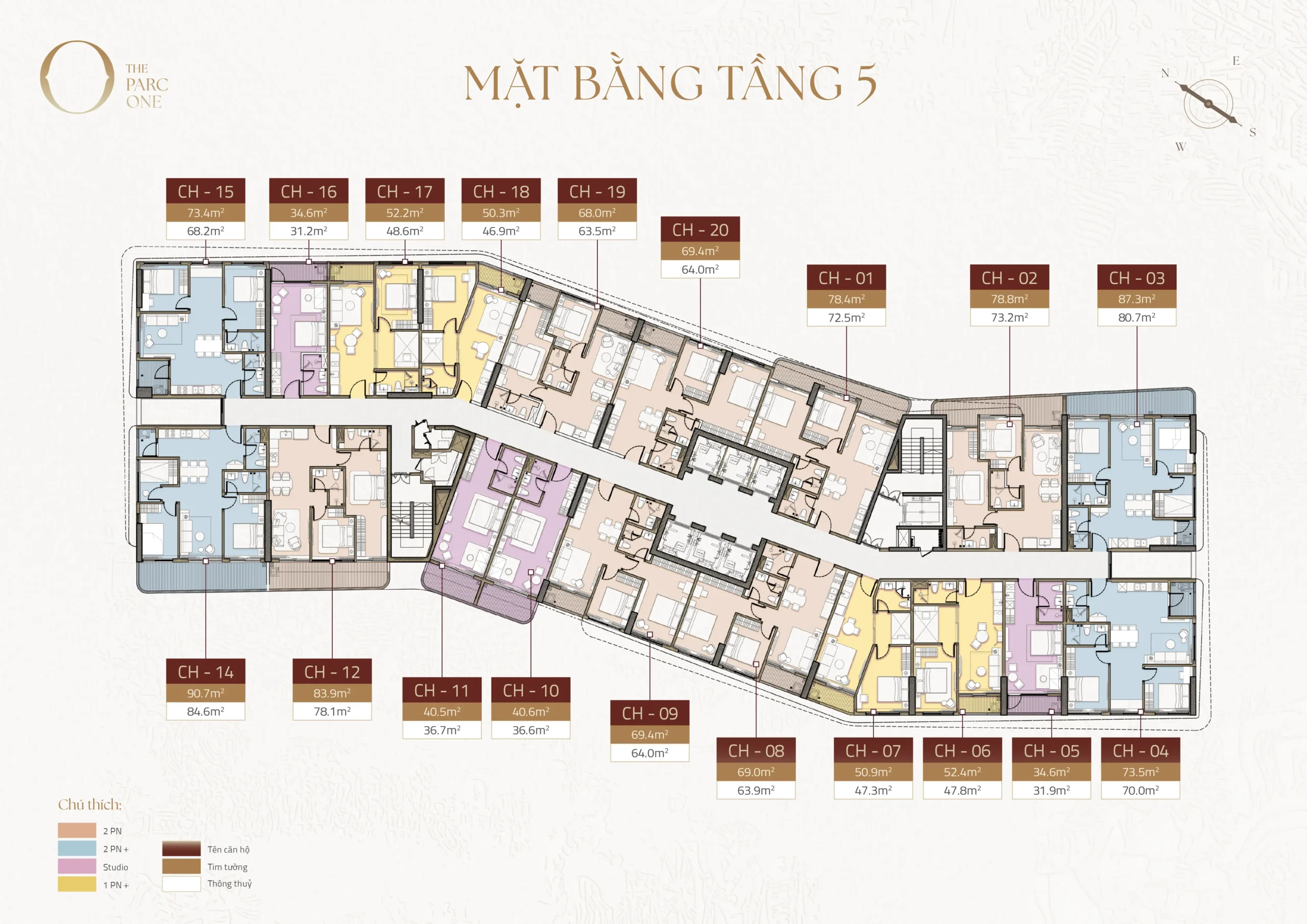 Mặt bằng tầng 5