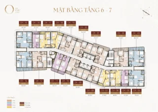 Mặt bằng tầng 6, 7