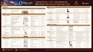 nội thất bàn giao dự án the parc one